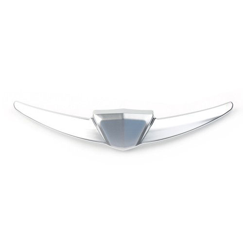 Chrome front fender tip - front,