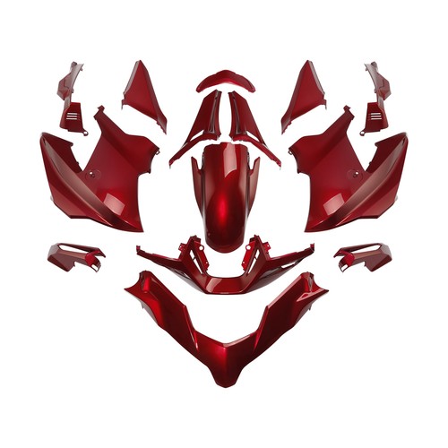 Painted red abs fairing - painted,
