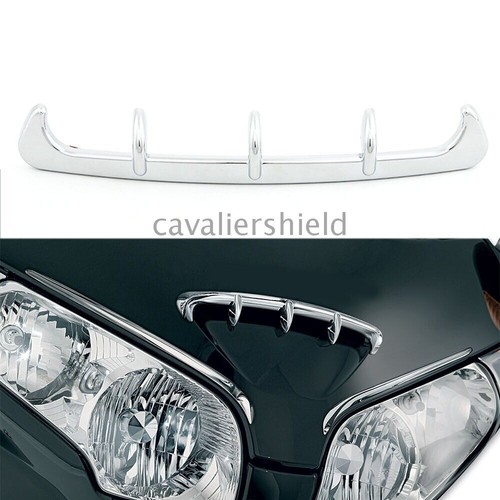 Chrome motorcycle air vent - chrome,