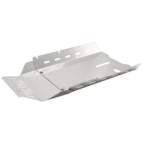Aluminium silver skid plate - skid,
