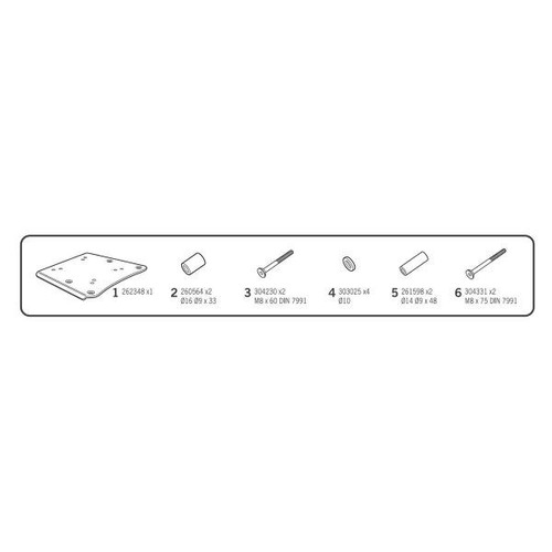 Rear rack shad top - cases, honda